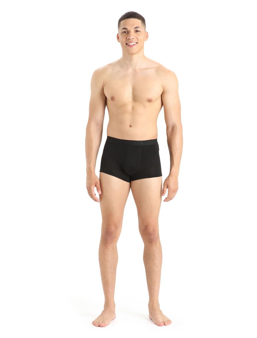 Bielizny Icebreaker Cool-Lite™ Merino Anatomica Trunks Męskie Czarne | PL 1657VRWD